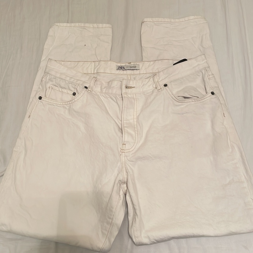 Zara white jeans